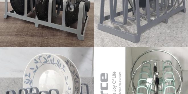 استند نگهدارنده بشقاب و درب قابلمه مرسه با نظم دهی کابینت