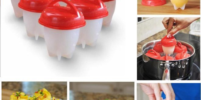 قالب تخم مرغ پز سیلیکونی بدون پوسته Silicone Egg Boil بسته 6 عددی